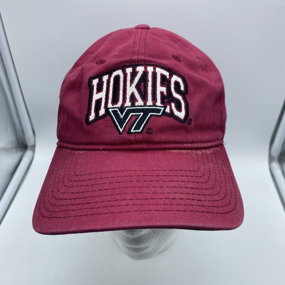 Virginia Tech Hokies Maroon Cap Hat Strap-back NCAA VT ACC Signatures